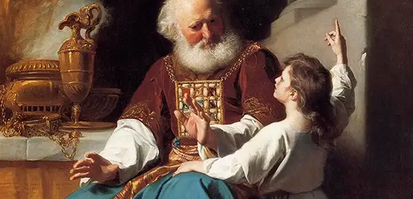Representação de Samuel, o último juiz de Israel