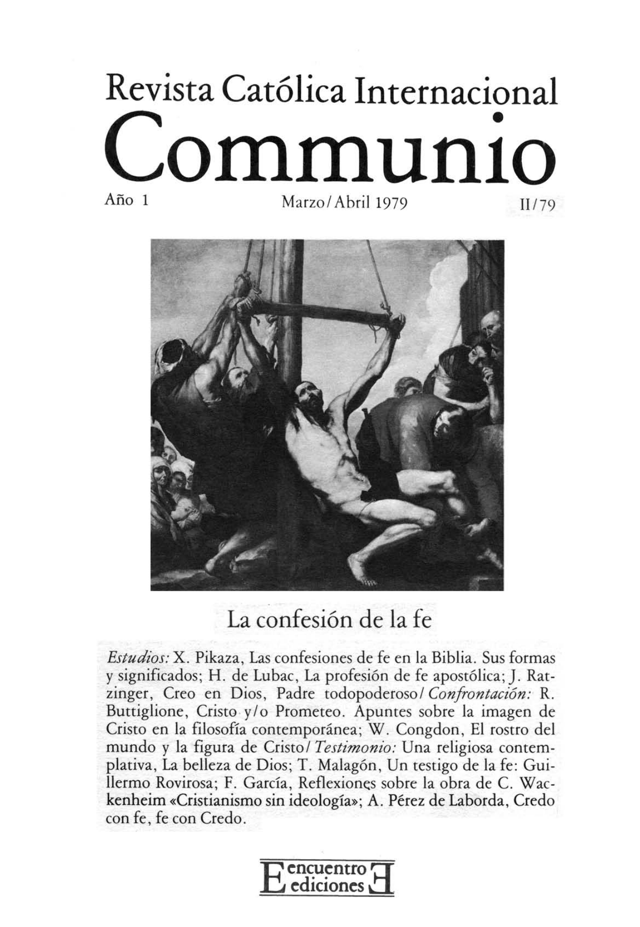 Capa Revista Communio - Teologia