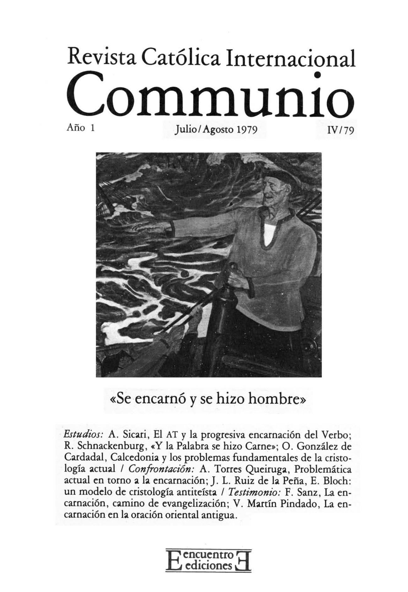 Capa Revista Communio - Teologia