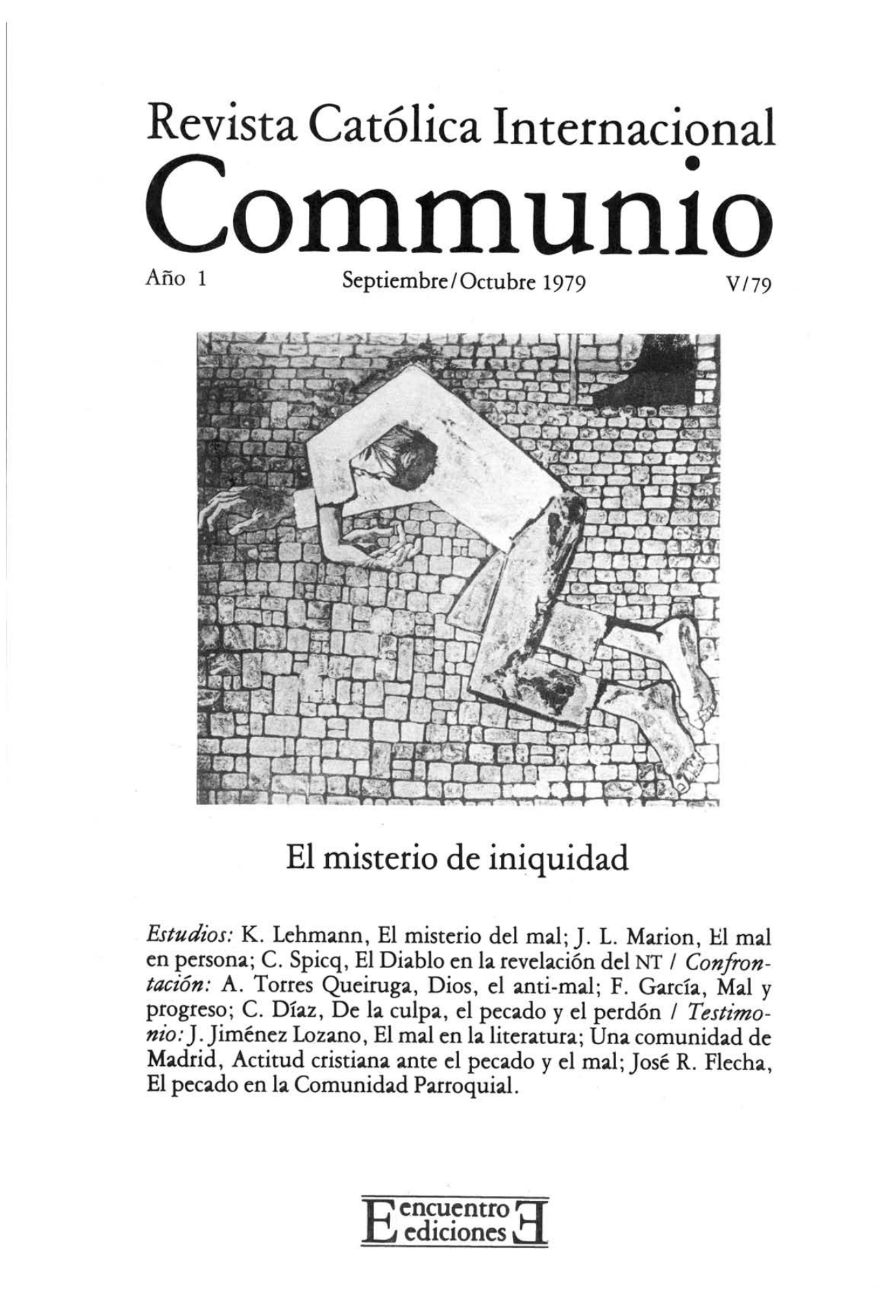 Capa Revista Communio - Teologia, Filosofia