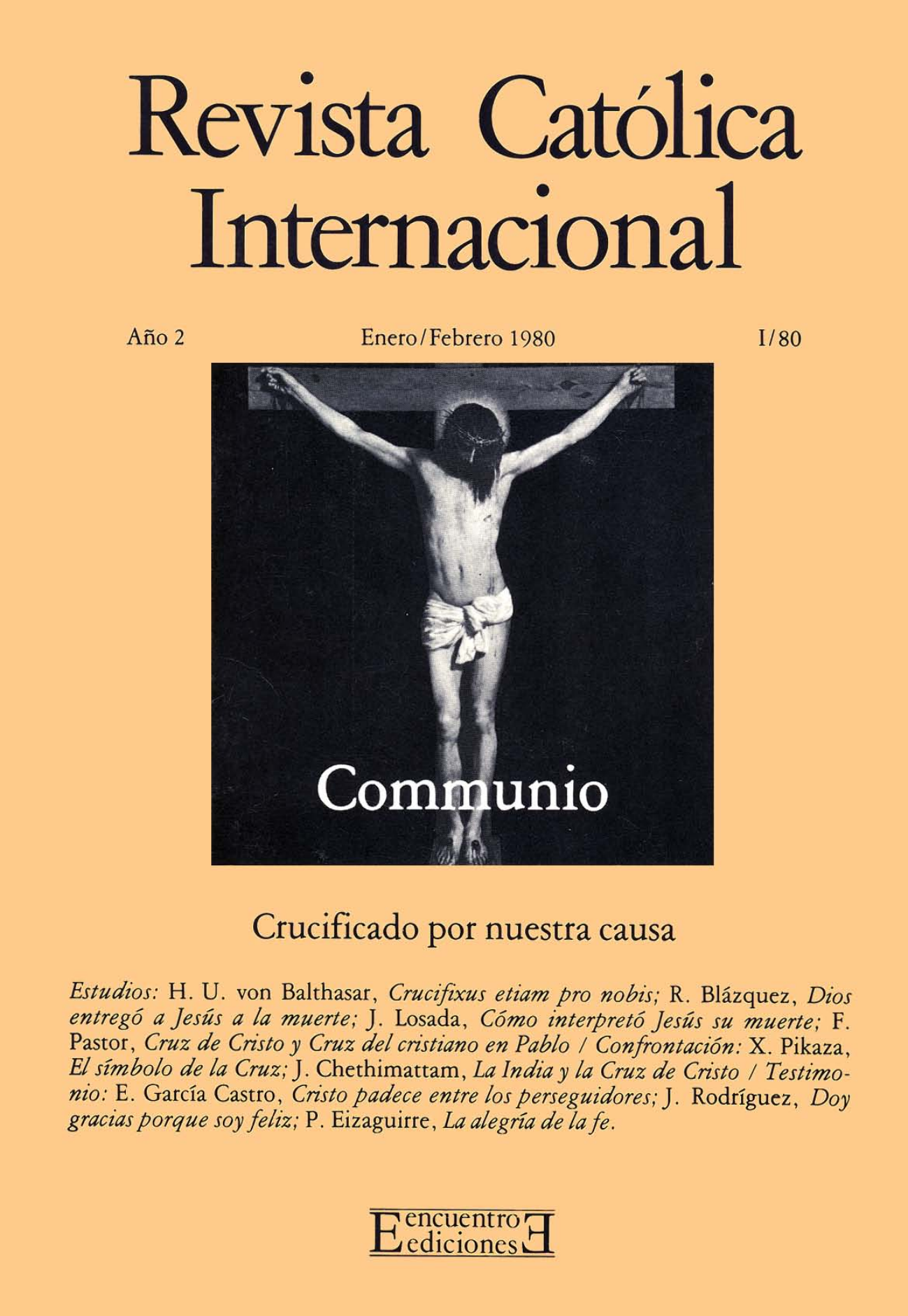 Capa Revista Communio - Teologia