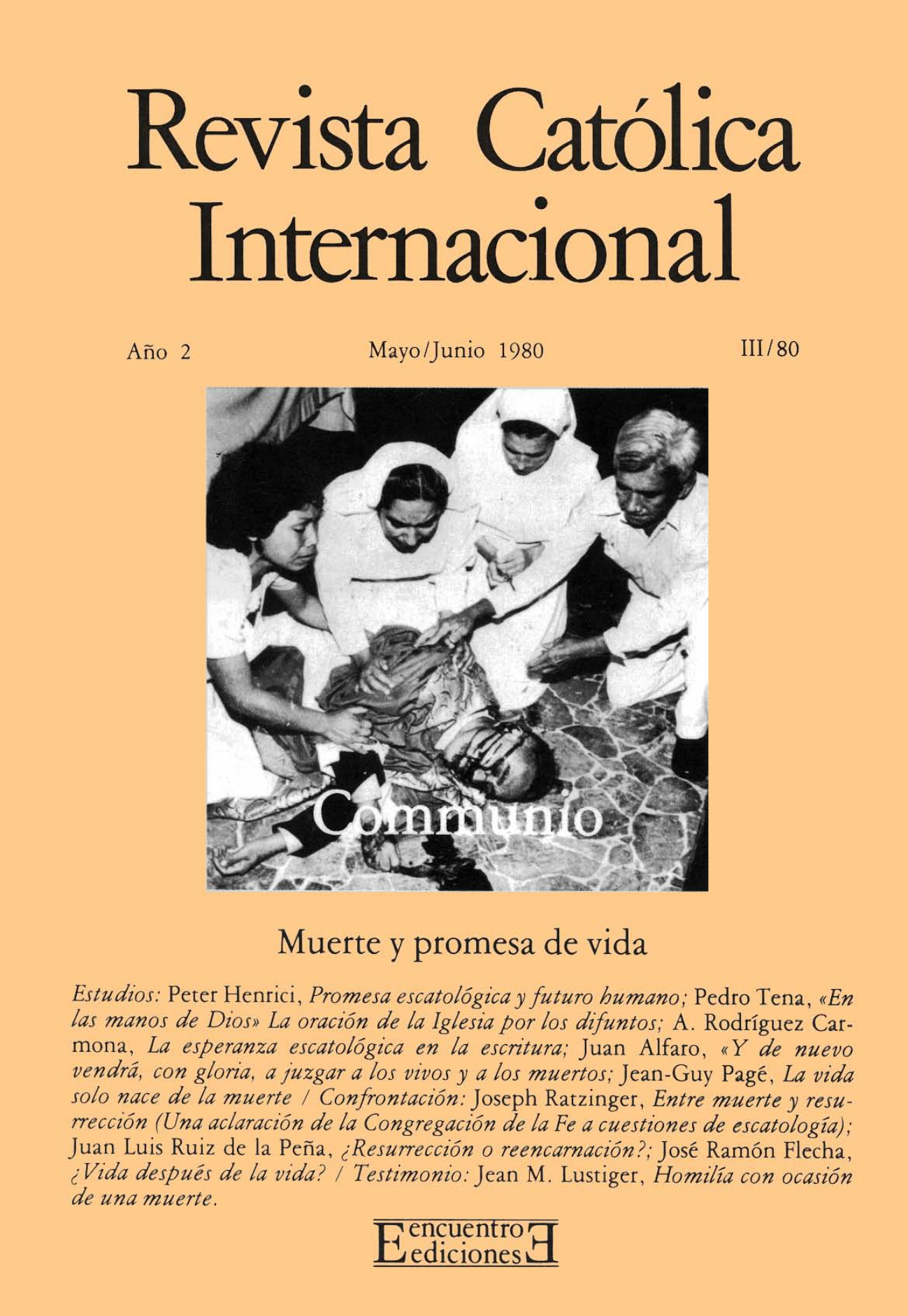 Capa Revista Communio - Teologia