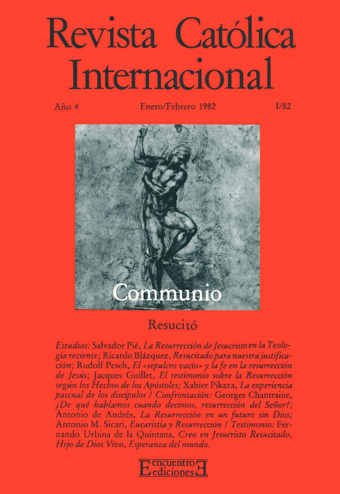 Capa Revista Communio - Teologia