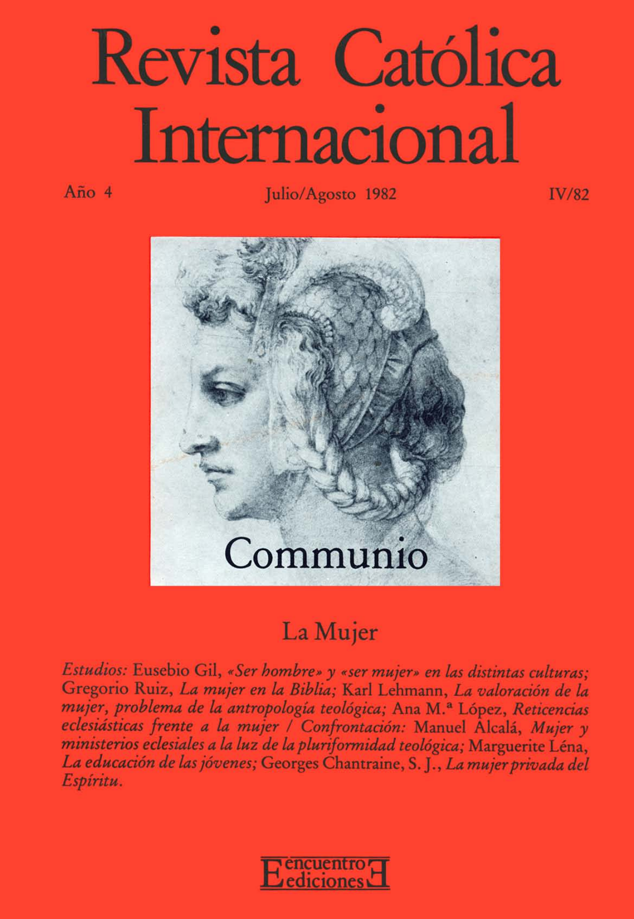 Capa Revista Communio - Teologia, Sociedade