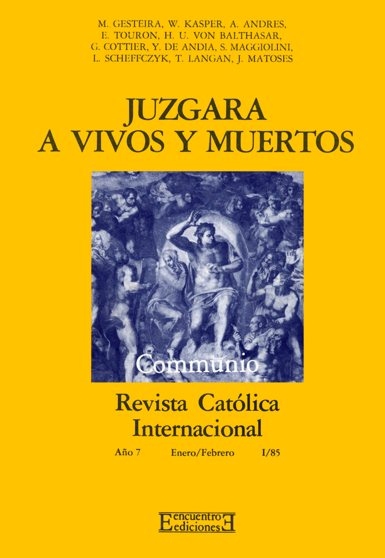 Capa Revista Communio - Teologia