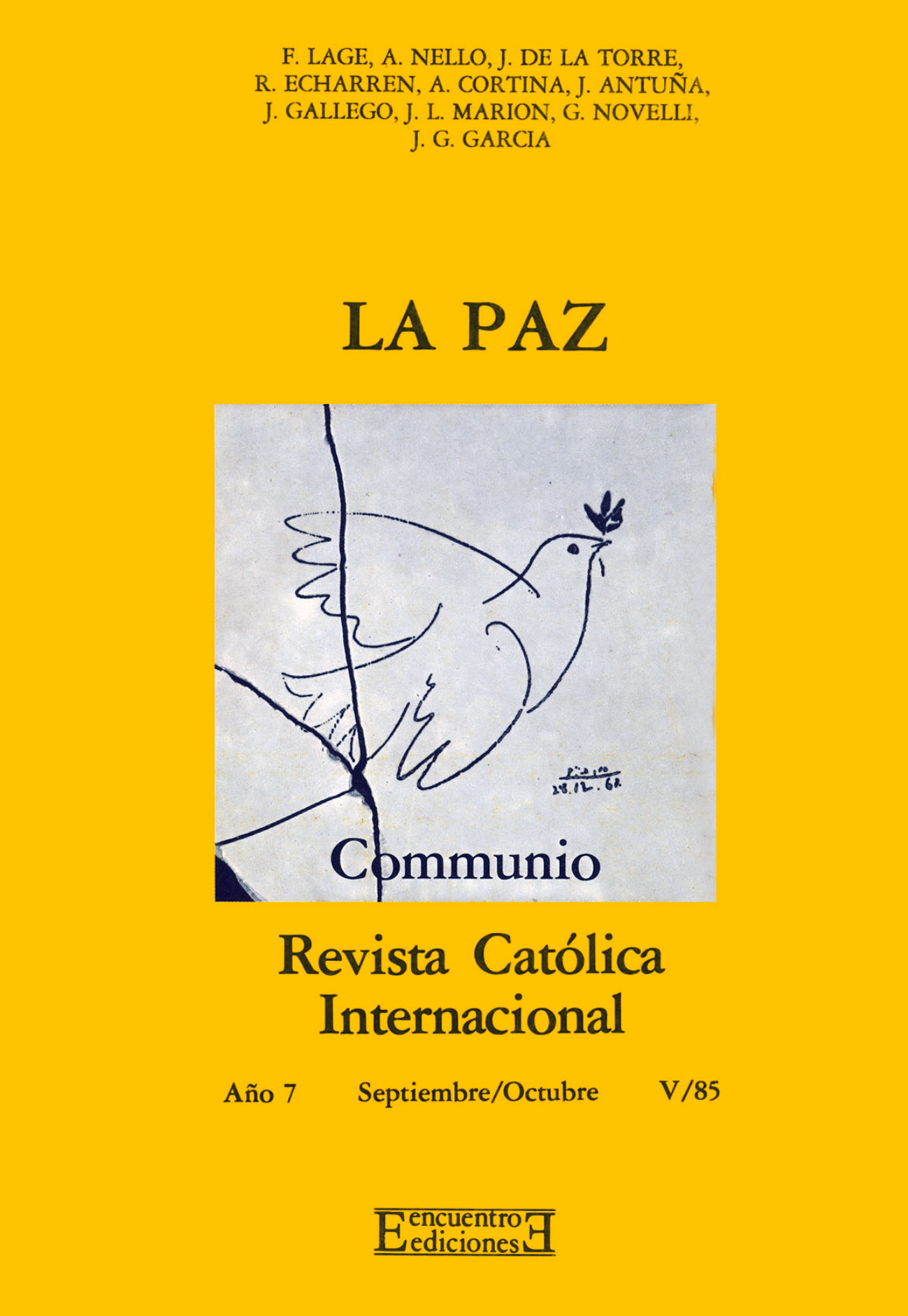 Capa Revista Communio - Sociedade, Ética