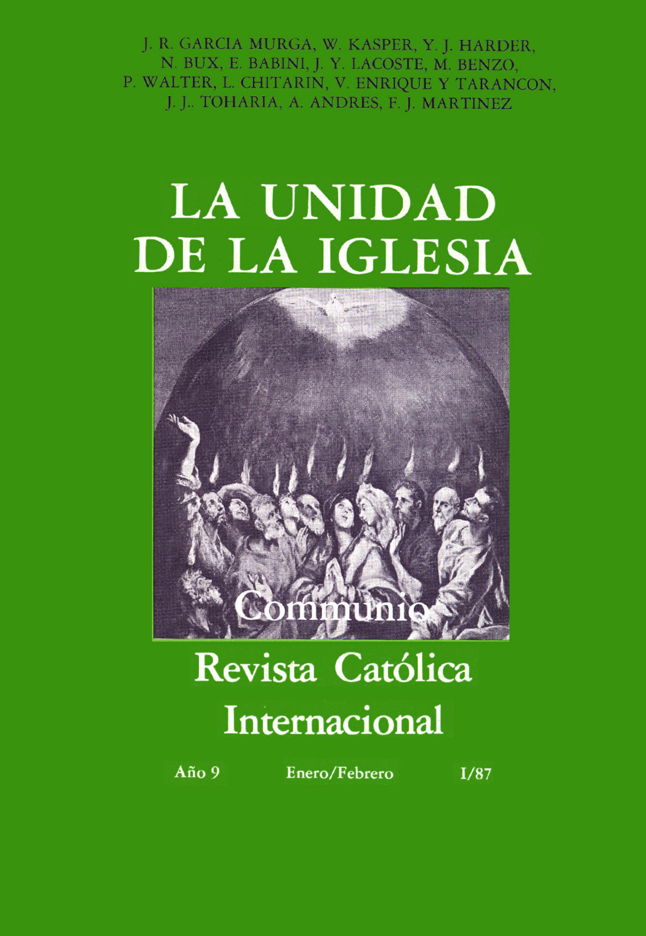 Capa Revista Communio - Eclesiologia