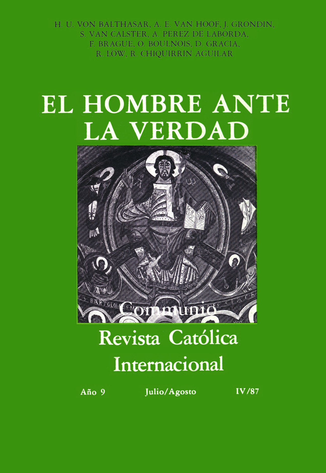 Capa Revista Communio - Filosofia