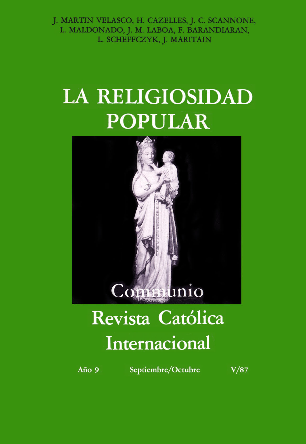 Capa Revista Communio - Sociedade, Evangelização