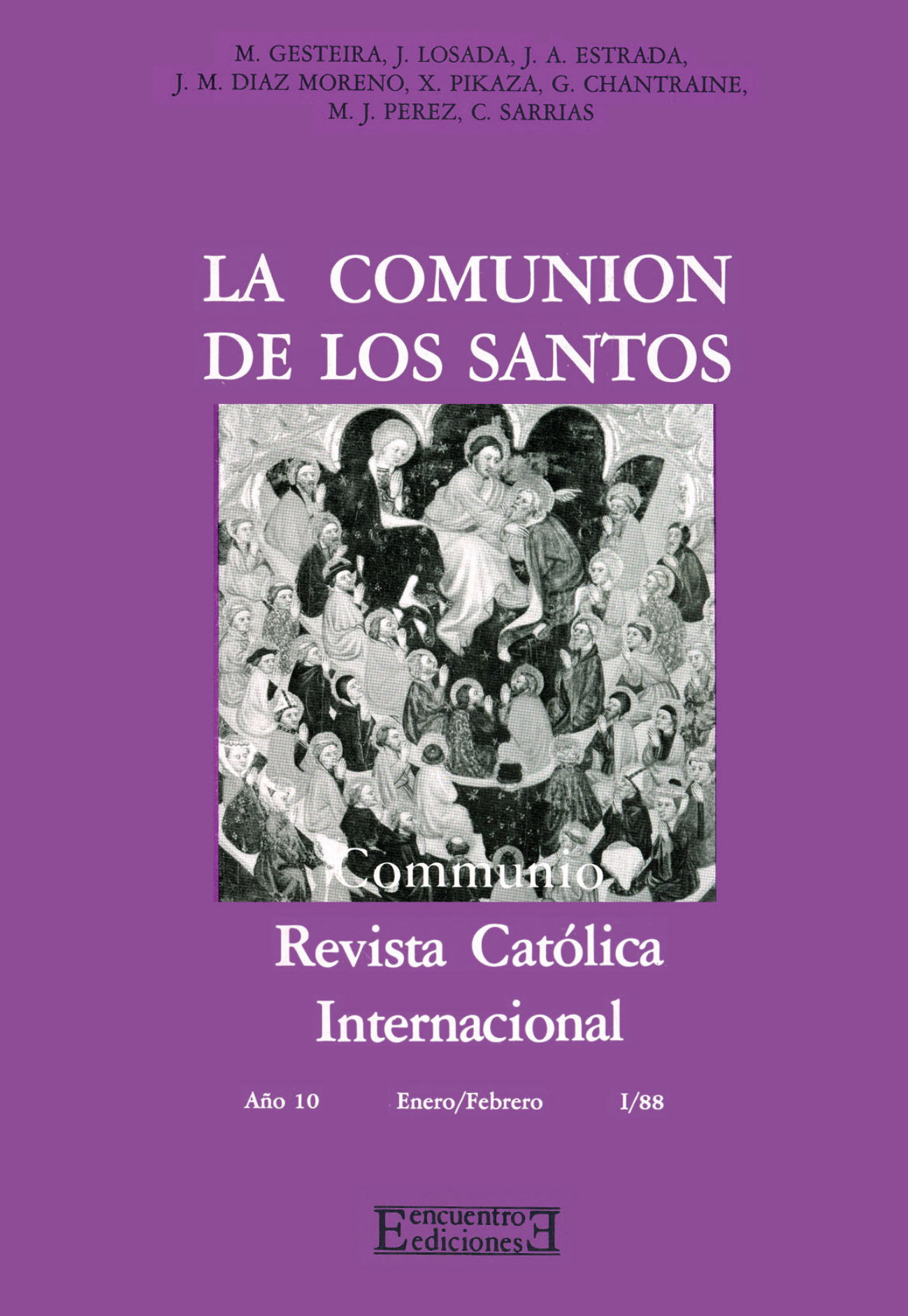 Capa Revista Communio - Eclesiologia