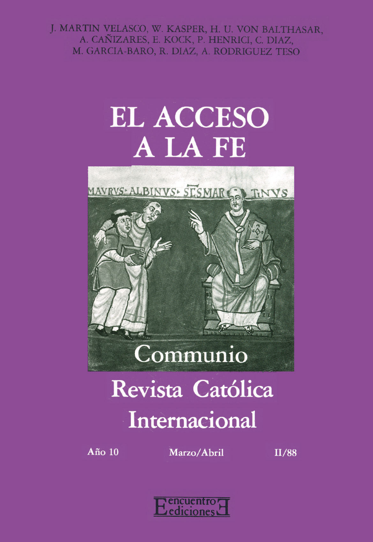 Capa Revista Communio - Teologia, Evangelização