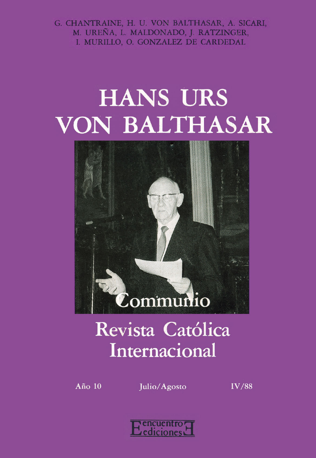 Capa Revista Communio - Teologia