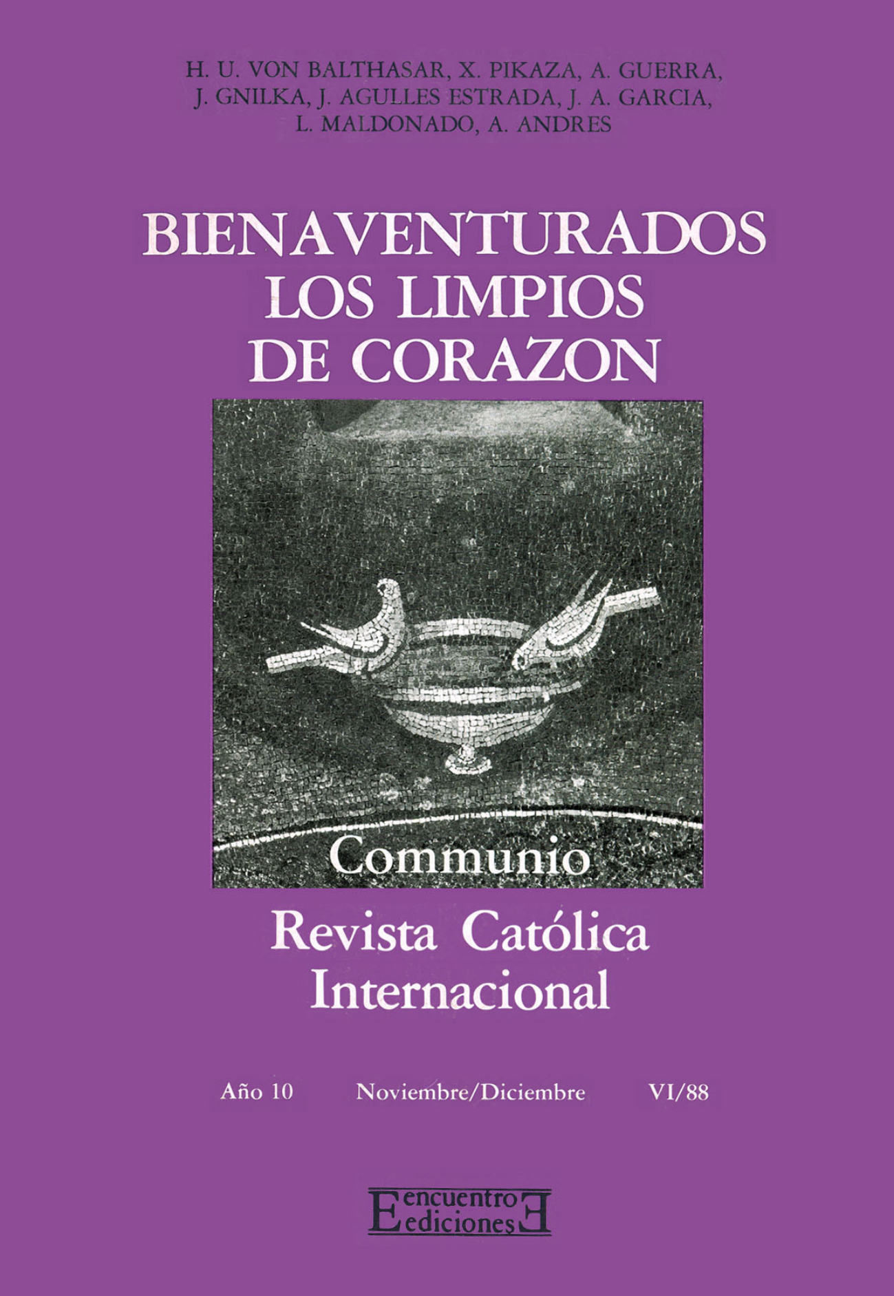 Capa Revista Communio - Espiritualidade, Bíblia
