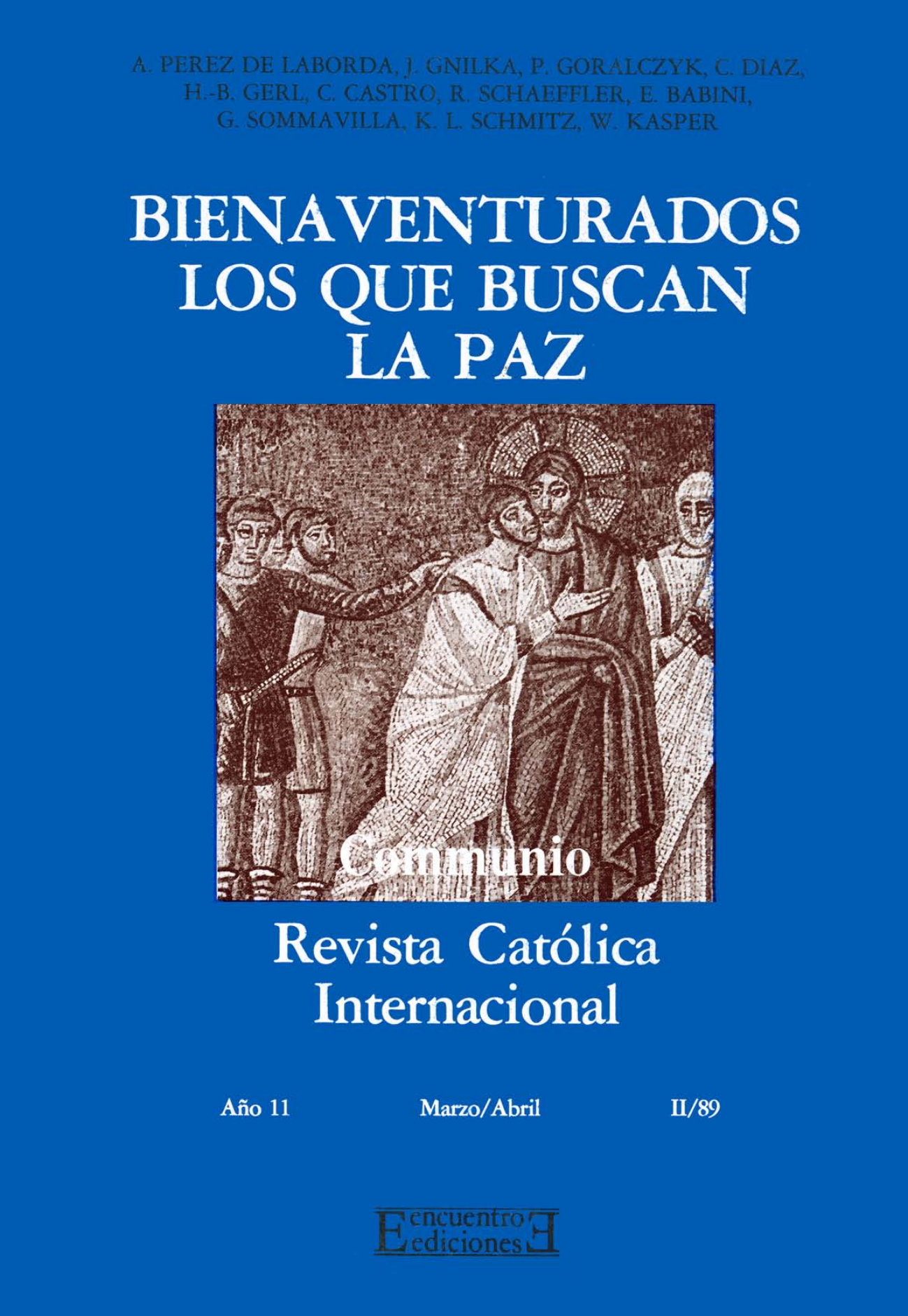 Capa Revista Communio - Espiritualidade, Ética