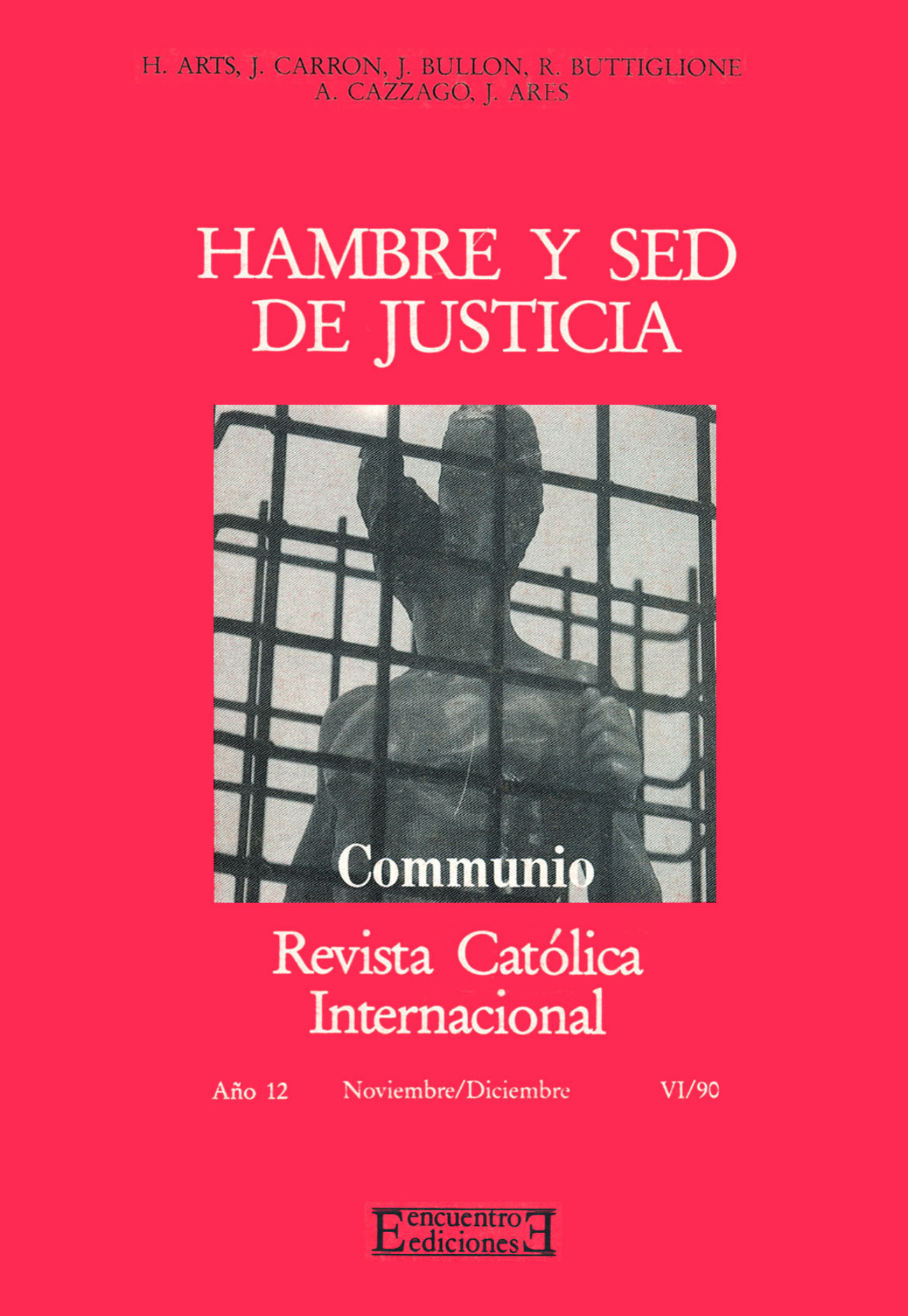 Capa Revista Communio - Ética, Espiritualidade