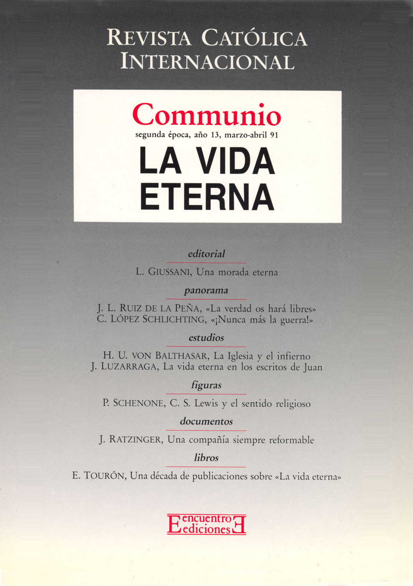 Capa Revista Communio - Teologia