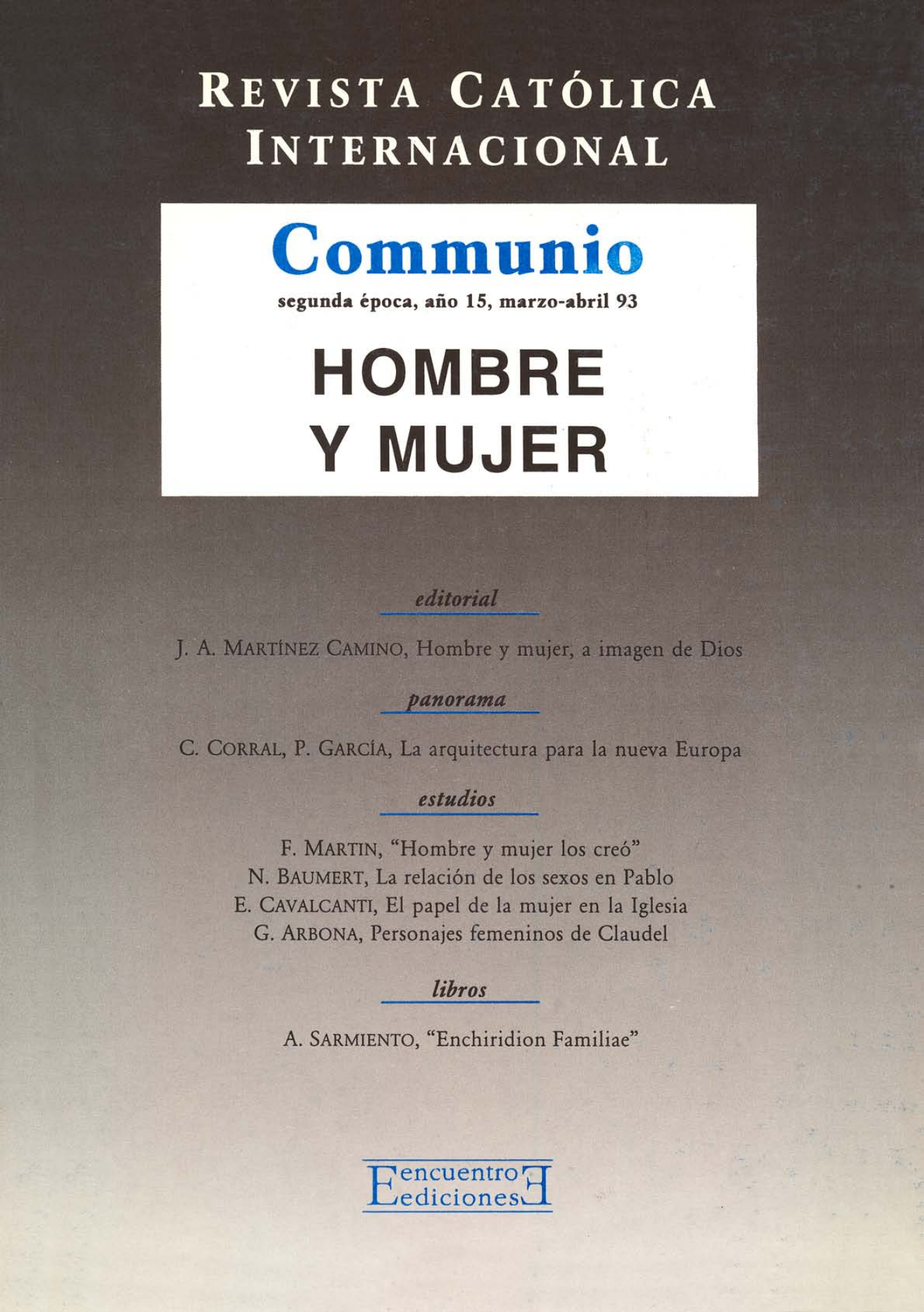Capa Revista Communio - Teologia, Filosofia