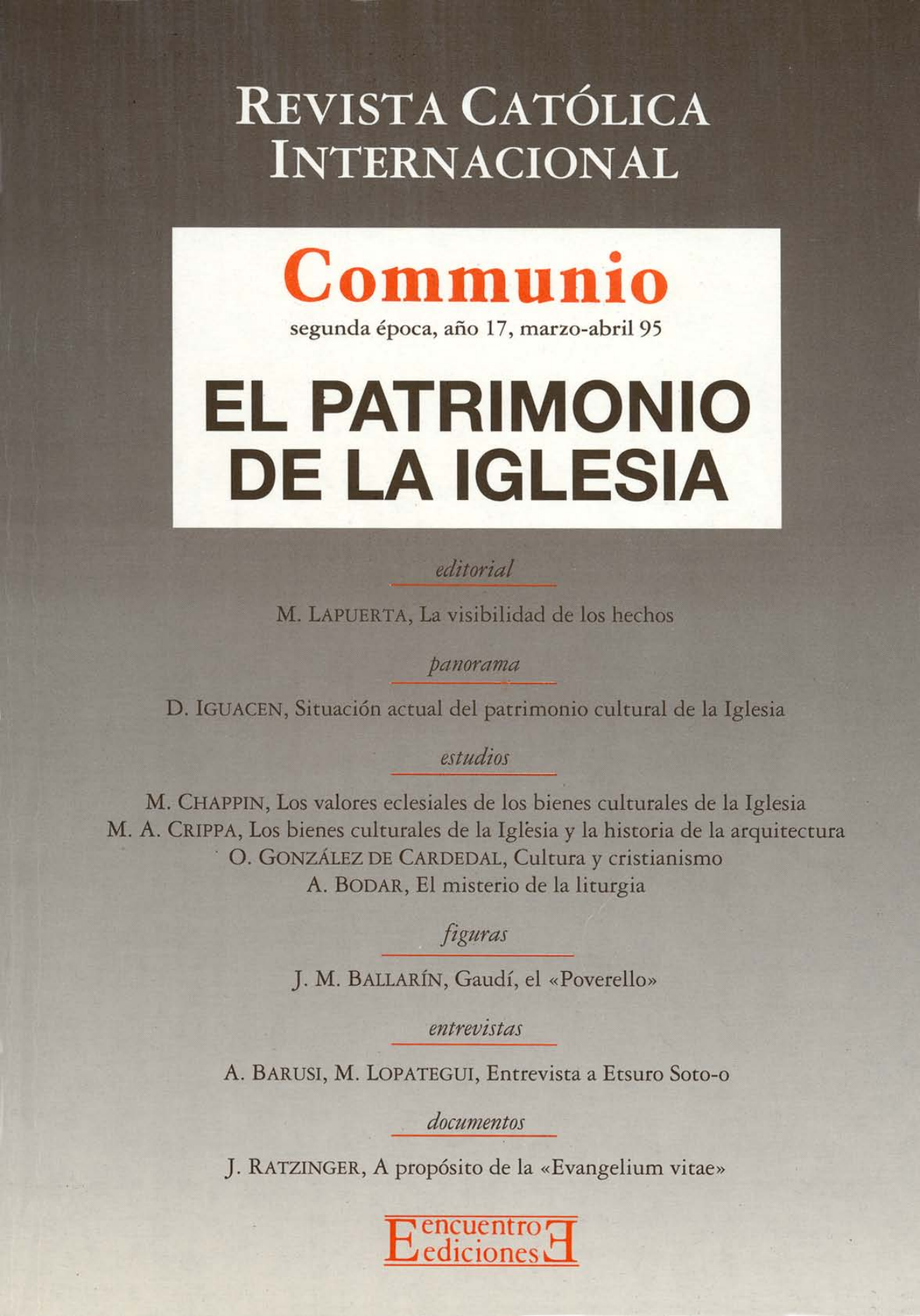 Capa Revista Communio - Eclesiologia, Sociedade