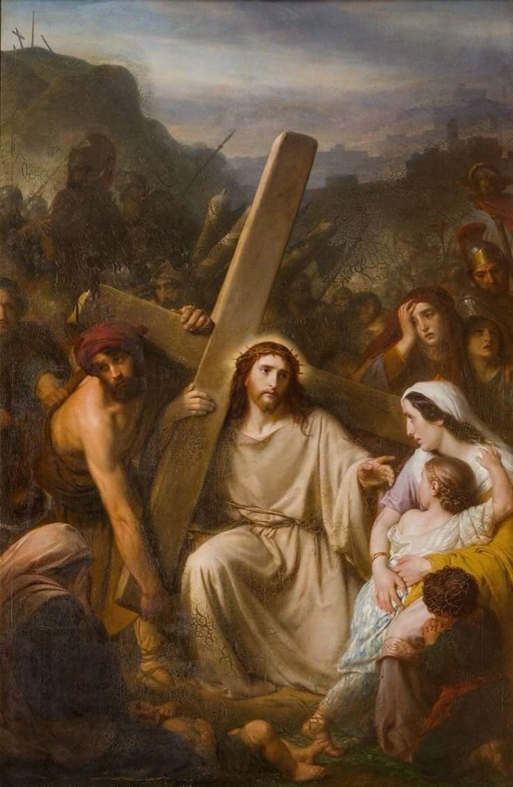 Jesus Carrega a Cruz ao Calvário
